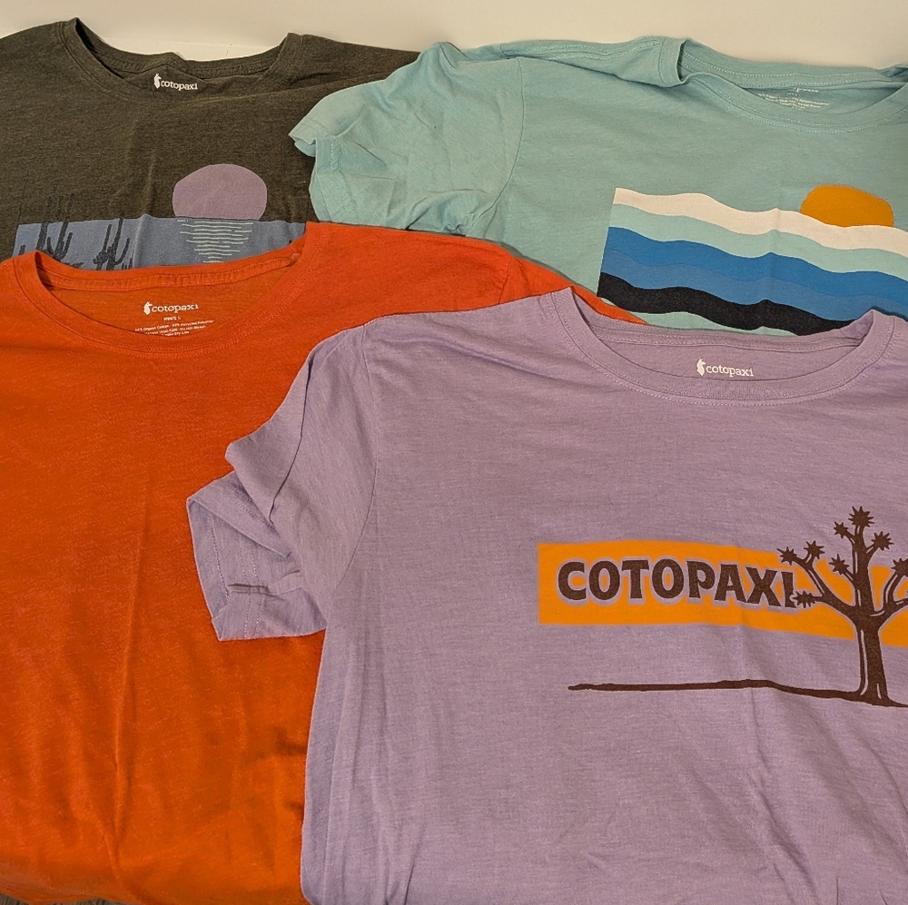 Cotopaxi Mens Short Sleeve Tees - Purple, Orange, Teal, Gray
